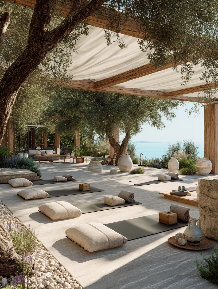 Outdoor Gym im Retreat in Cala de Deià