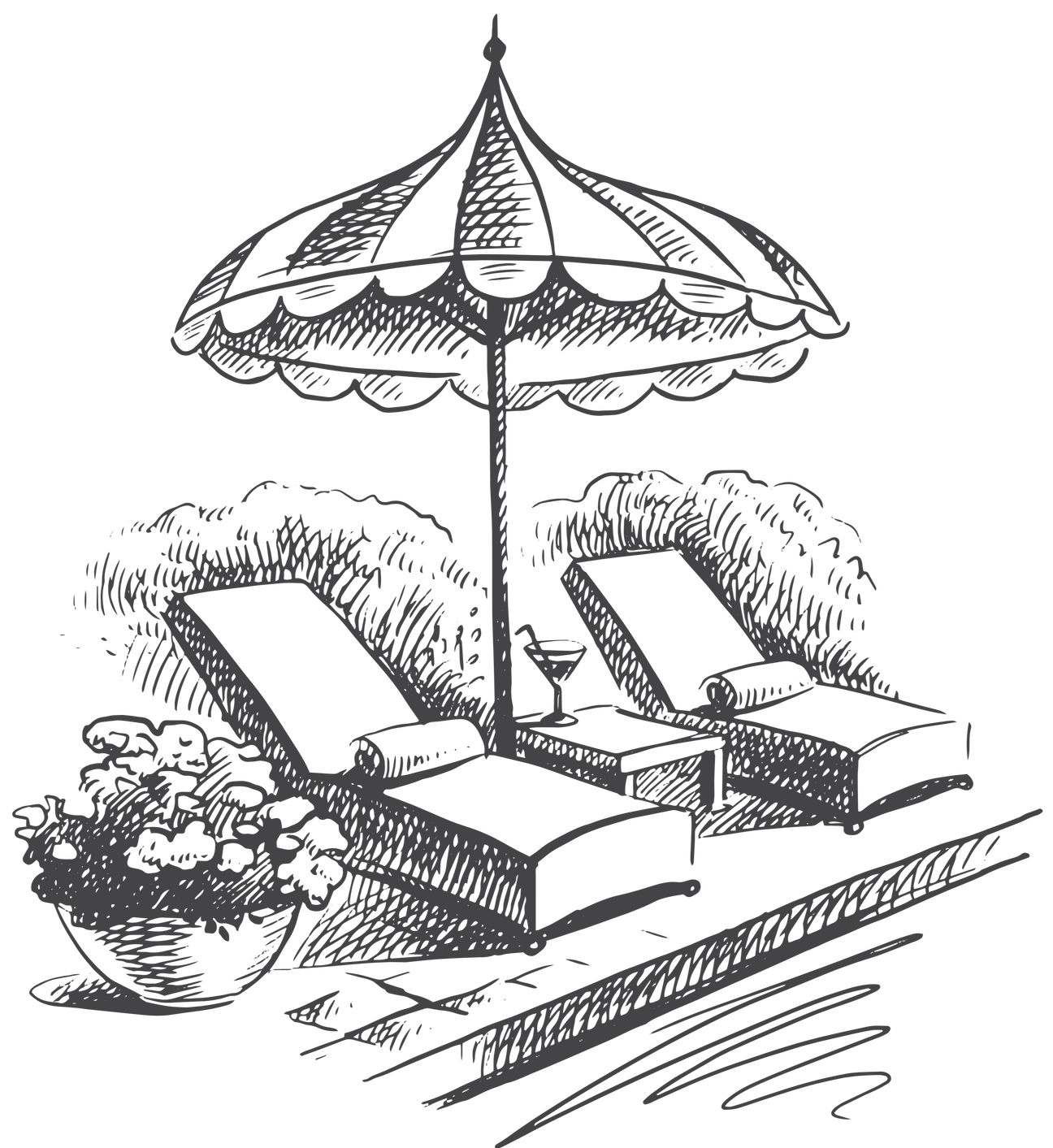 Schwarzes Icon von DEIÁH mit transparentem Hintergrund